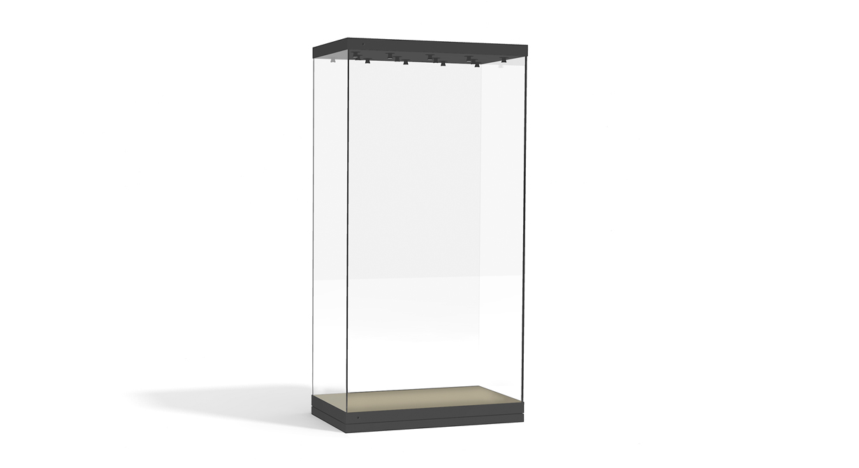 Hochvitrine H12 mit LED Spotbeleuchtung
