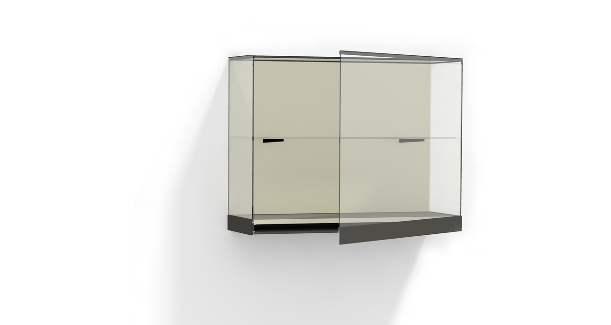 Wandvitrine W52 mit Tablar